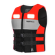YANYNGS life jacket adult professional boat vest fishing swimming rescue flood-proof vest surfing large buoyancy survival clothing JSY-1027 red with pocket S