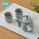 NITORI home furnishing cup tea set Japanese tea drinking ceramic one pot two cups tea set tea set HL one pot two cups
