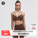 Lululemon丨Like a Cloud Women's Front V Shoulder Strap Long Sports Bra B/C *Rib LW2DQ7S Lava Brown M /8