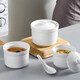 Bethes Ceramic Bowl Stew Cup Waterproof Stew Cup Soup Cup Steamed Egg Custard Bowl Steaming Cup Earthen Pot Stew Cup Yan Cup Covered Spoon and Sauce 420ml