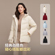 Bosideng 25-year-old down jacket for women winter 90 velvet thickened hooded loose short casual all-match warm jacket
