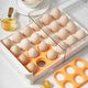 Home KATEI STORY Japanese drawer-type egg storage box for refrigerator, special food-grade kitchen egg box rack holder for organization and preservation, single layer (can store 24 eggs)