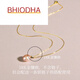 Bhiodha Chinese Valentine's Day gift pearl pendant simple gold inlaid necklace clavicle chain pendant birthday gift for girlfriend brand bag brand packaging box