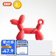 IKV (IKV) small mushroom baby teether for 3 months old, anti-eating hand and oral chewing gum for 0-6 months, 4 months + balloon dog teether - red, free storage box