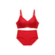 Maniform Red Underwear Women's Zodiac Year Wedding Bride Push-up Anti-sagging Wire-free Large Breast Make-Up Seamless Bra Set Glossy Style Phoenix Yu Fei M (160) (Suitable for 70BC/75AB)