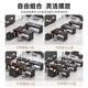 Yufutai boss desk president desk office desk board type executive desk 1.4 meters including cabinet E0 grade supreme solid wood multi-layer board