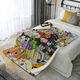 Eggman Party Cartoon Anime Flannel Blanket Dormitory Sheet Bed Blanket Children Baby Nap Blanket DZPD-1 70cm*100cm X Leg Cover Blanket