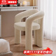 Mansfield Internet celebrity makeup chair makeup stool light luxury and high-end master bedroom girls' dressing room dressing table chair nail salon chair off-white-skin-friendly velvet
