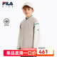 Fila Feihu Technology Fila Children's Jacket 2025 Spring New Men's and Big Children's Jacket Sportswear Shoal Middle Khaki-DK 150