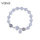 Vana Cat Eye Silber Armband Frauen Armband Kristallarmband Abschlussgeburtstag Geschenk für Freundin Frau graues Moonlight Cat Eye Bracelet [Brand Geschenkbox]