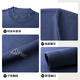 SHANSHAN machine washable 100% pure wool sweater for men winter warm half turtleneck knitted inner dad sweater black L /175