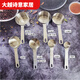 Huanjin stainless steel measuring spoon set 15/30/50/60/80/100/160/180/240ml heatable measuring cup 60ml 201 curled edge measuring spoon