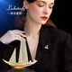 LOCKSTARFY French brand smooth sailing suit brooch for women to give to wife and girlfriend for Valentine's Day gift temperament coat corsage LXZ00541 red brand gift box