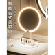 2025 new makeup storage tube E mirror makeup mirror tabletop with light student home supplementary light mirror standard ivory white three-button control stepless dimming