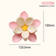 Xincong lotus double-layer magnetic sealing clip for home kitchen packaging bag moisture-proof sealing clip creative high-value refrigerator magnet 1 piece of cherry blossom powder 10 clips in total magnetic lotus sealing clip