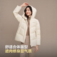 Bosideng 25-year-old down jacket for women winter 90 velvet thickened hooded loose short casual all-match warm jacket