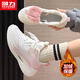 Hui Li official women's shoes warm sports shoes for women winter new velvet thickened cotton shoes for women white powder (plus velvet) 38