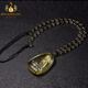 Bailuoqi Natural Citrine Native Buddha Pendant Necklace Men's Puxian Bodhisattva Twelve Zodiac Dragon and Snake Amulet Pendant Citrine Rat Thousand-Armed Avalokitesvara with Bead Chain