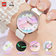 Hello Kitty watch for girls student dual calendar luminous waterproof elementary school junior high school student exam watch girl girl children's watch girl