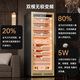 Kelong 608C cigar cabinet with constant temperature and humidity, water ion ammonia removal, smart WiFi, IoT control, air-cooled cedar wood liner shelf, alcohol feeding, water circulation compressor, refrigeration cigar cabinet, rose gold 1 box culture + cedar wood liner shelf + purified ammonia + WiFi