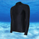 Waterproof and quick-drying men's long-sleeved diving swimming top coach clothing men's imitation shark skin snorkeling and surfing clothing black black line M 155-160