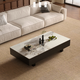 Qiyinge Italian light luxury slate coffee table living room household small apartment simple and high-end 2025 new rectangular coffee table