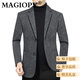MAGIOPY luxury high-end brand suit men's jacket autumn and winter new business casual slim fit young and middle-aged dad wear gray M 170