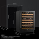 TYLZA embedded wine cabinet seamless aesthetic air-cooled frost-free constant temperature wine cabinet wine tea beverage preservation refrigerator ice bar kitchen island cabinet display cabinet TW-150 dual temperature zone embedded wine cabinet 150L