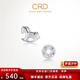 CRD Ke Laidi flashy in stock PT950 instantly rich platinum earrings, two styles available, cute and fun to give to your girlfriend, small copper coin platinum earrings PE00068 0.65g