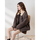 TonLion 2025 Winter Women's Lapel Imitation Lamb Wool Collar Short Cotton Coat
