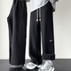 Playboy 2025 Autumn and Winter Heavy Velvet Pants Black Casual Pants Men's Pants Loose Straight Pants Sports Pants Wide Leg Pants Black Velvet XL