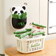Small panda sealing clip refrigerator magnetic sticker wall hanging two-choice clip bag snacks moisture-proof insurance cute sealing clip magnetic style
