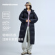 Metersbonwe down jacket women's long over-the-knee 2025 new hooded cold-resistant warm extended thickened down jacket