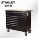 Stanley 941937 three-layer tool cart mobile trolley repair artifact 2 drawer multi-function tool cart 93-711*steel*500KG