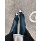 7 high-quality jeans for boys in autumn and winter thickened trendy high street loose long pants slightly flared leg-shaped straight casual men's pants XBNDMNZ-758 Retro Blue XL Recommended weight 130-145 Jin Jin equals 0.5 kg