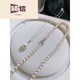 Yingxin Pearl Necklace Pendant 925 Silver Tiannv Pink Light Women French Retro Style Diamond-studded 12MMAK