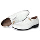 R RED DRAGONFLY red dragonfly new spring and autumn wedding dress studio photo men's leather shoes white casual shiny youth Korean style groom's leather black_6210 giant cow 37
