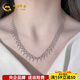 China Gold (CHINA GOLD) platinum necklace women's lace pt950 platinum set chain as a birthday gift for girlfriend, mother and wife, about 12.92g