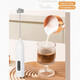Electric milk frother milk froth egg beater handheld household whipping mini coffee milk stirrer milk white