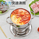 Hot Pot Queen 316L Stainless Steel Single Small Hot Pot Gas Stove Inflatable Hot Pot One Person One Pot Club Hotel Outdoor Silver Swiss Style Stove Core Set 16cm Extra Thick Medical Grade 316 Stainless Steel