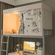Fantasy student dormitory blackout integrated bed curtain upper bed mosquito net lower bed dustproof student dormitory universal bed curtain fully surrounded blackout style - beige no curtains against the wall to block four sides upper bunk three doors width 90 length 190 height 110