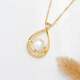 OLIVEIRA French Oliveira white freshwater pearl pendant True Love Heart C1-2699