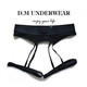 Universal D.M men's underwear, low-waisted sexy thong, Modal wide fluff, soft and empty, personalized sexy hot T-pants, white M100-115Jin Jin is equal to 0.5 kg