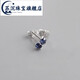 Su Chen quality tanzanite ISLANDIO natural 3mm sapphire earrings London tanzanite blue 3mm | silver pair