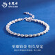 Lao Fengxiang PT950 Platinum Phoenix Tail Bracelet 2025 New Hand Jewelry Platinum Valentine's Day Birthday Gift for Girlfriend and Wife Platinum Phoenix Tail Bracelet About 2.6g Brand Gift Box