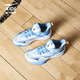 Hongxing Erke (ERKE) children's shoes for boys and girls, dense tennis shoes, children's cushioning strap basketball shoes, microcrystalline white/light oxygen blue 35