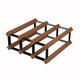 The middle shopkeeper's light luxury red wine rack and wine storage. Diamond-shaped sapele wood wine rack. Simple and modern hundred-grid wine cellar design. 5X3 grid square-235mm-sapele wood.