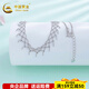 China Gold (CHINA GOLD) platinum necklace women's lace pt950 platinum set chain as a birthday gift for girlfriend, mother and wife, about 12.92g
