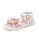 Girls Shoes Children's Princess Sandals 2023 Summer New Summer Style Little Girls Baby Soft Bottom Flat Bottom Student Shoes xd-725 Pink 26
