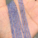 Fat Donglai same style tanzanite necklace natural 2mm faceted diamond round beads loose beads millet beads semi-finished DIY beads 2mm 1 about 38.5cm about 188 pieces